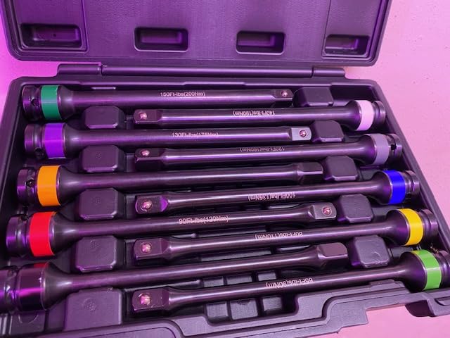 Torque Limiting Extension Bar Kit, 10 Piece 1/2