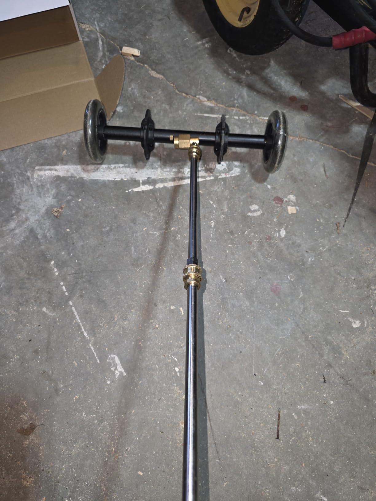 Undercarriage Cleaner Water Broom Pressure Washer Attachment, 16 Inches Undercarriage Washer, Pressure Washer Underbody Cleaner 4 Extension Wands 4 nozzles DUS3202 customer photo 1