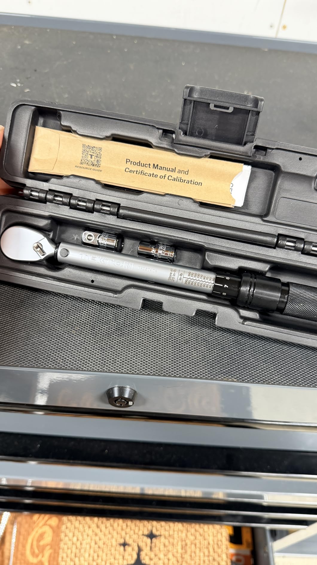 Tekton 1/4 Inch Drive Micrometer Torque Wrench | TRQ50402 customer photo 2