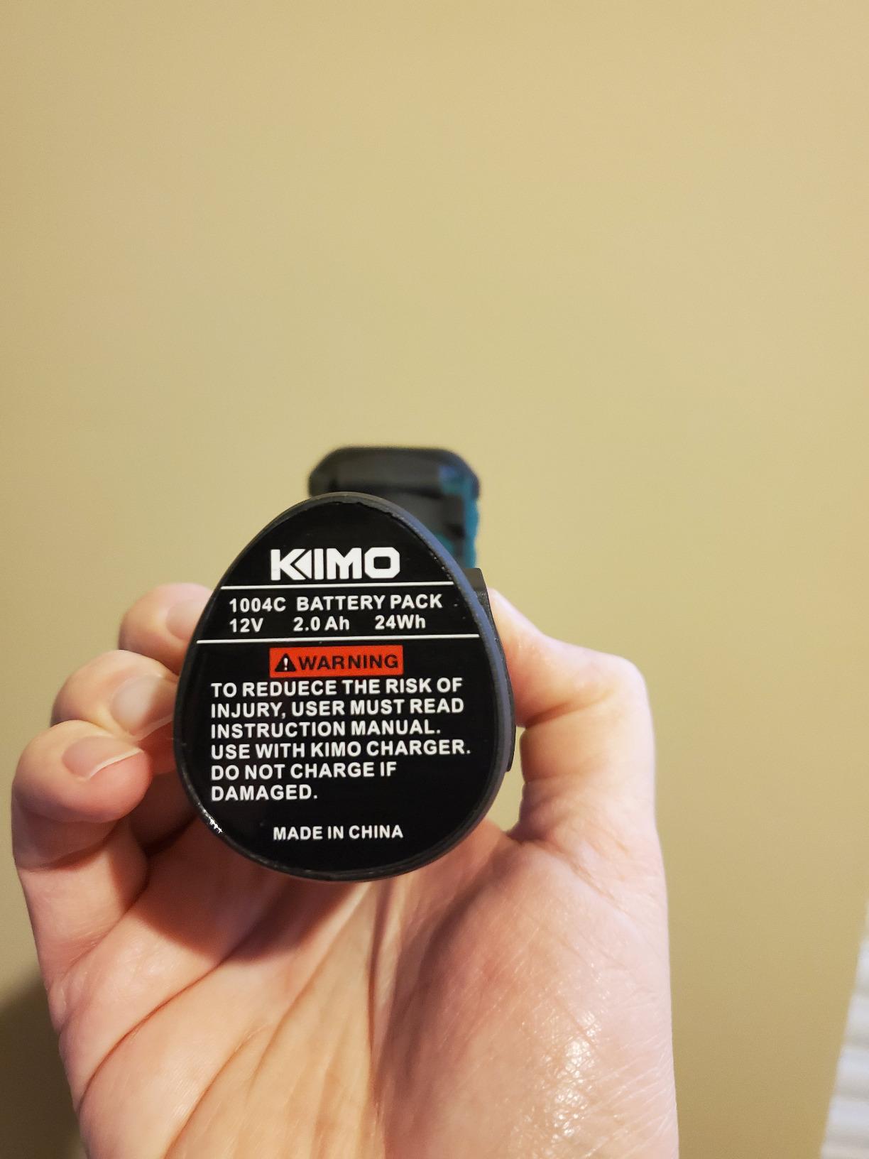 KIMO Impact Wrench 1/2 Cordless, Impact Gun for Car Tire, 20V Impact Driver | 550N.m (410ft-lbs), 4000RPM/3500IPM , 4 Sockets, 9-Piece Drill& Driver Set, Safety Lock, Variable Modes, 2 x 4000mAh Battery customer photo 1