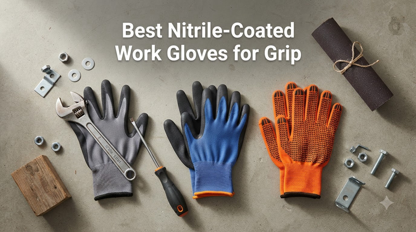 Best Nitrile-Coated Work Gloves for Grip