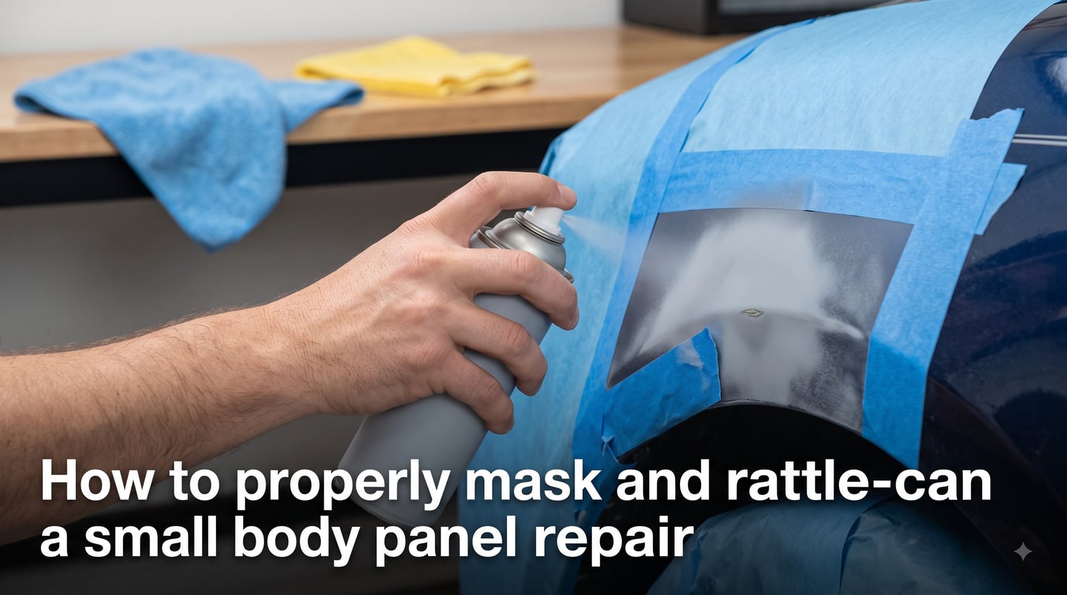 How to properly mask and rattle-can a small body panel repair