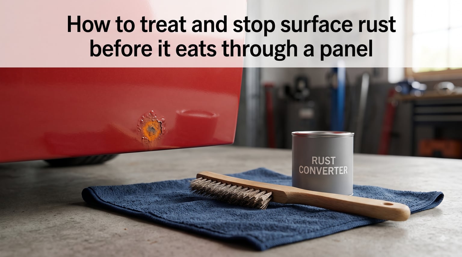 How to treat and stop surface rust before it eats through a panel