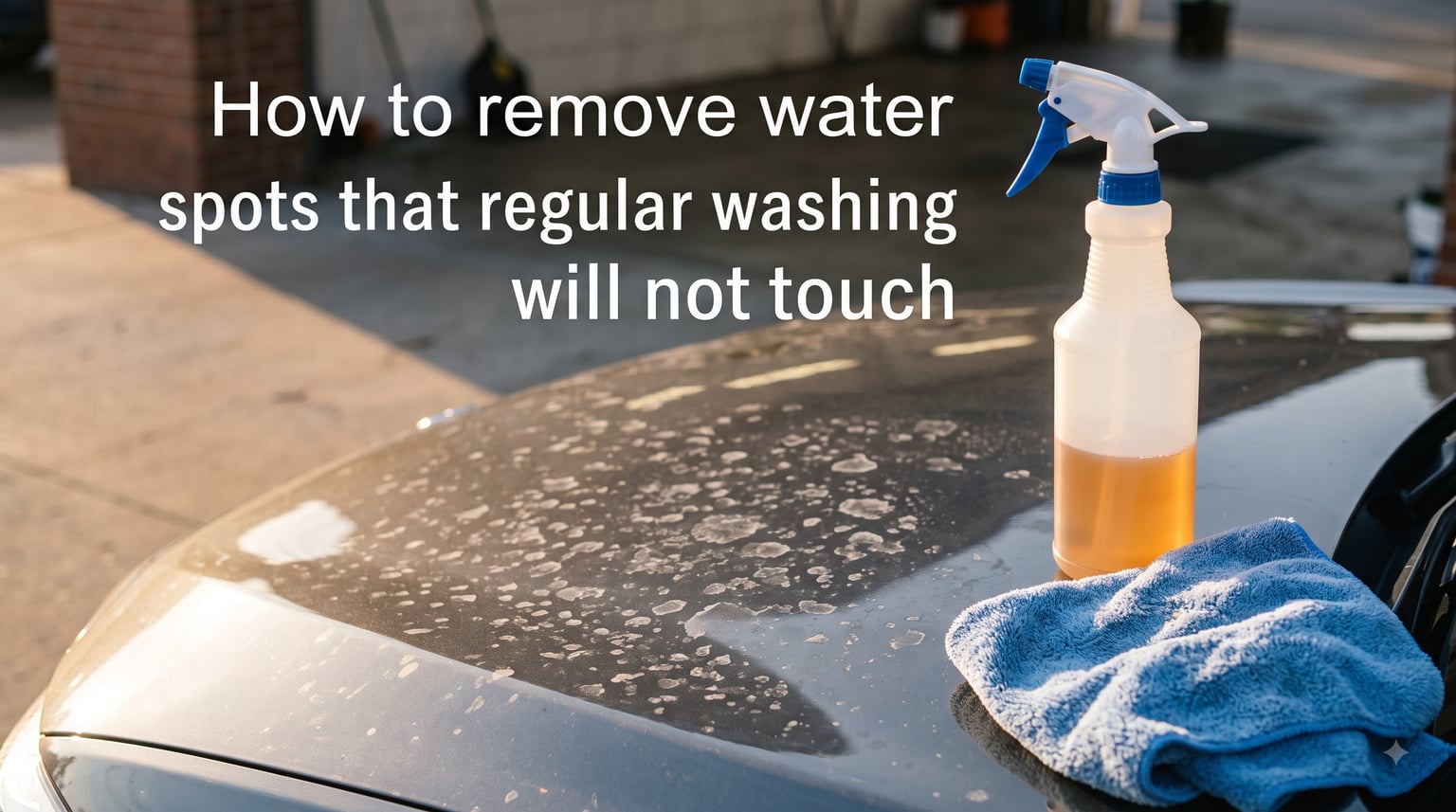 How to remove water spots that regular washing will not touch
