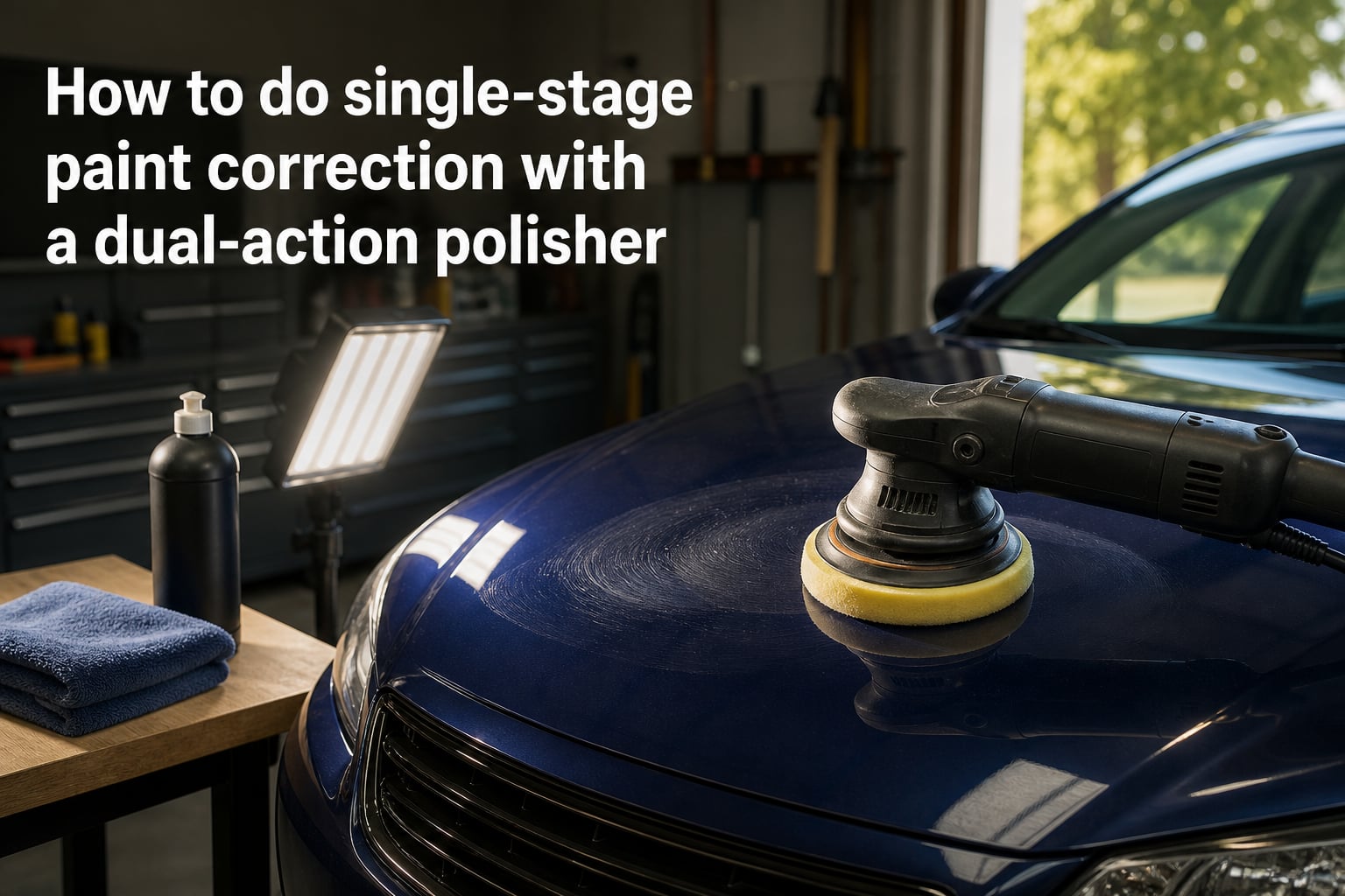 How to do single-stage paint correction with a dual-action polisher