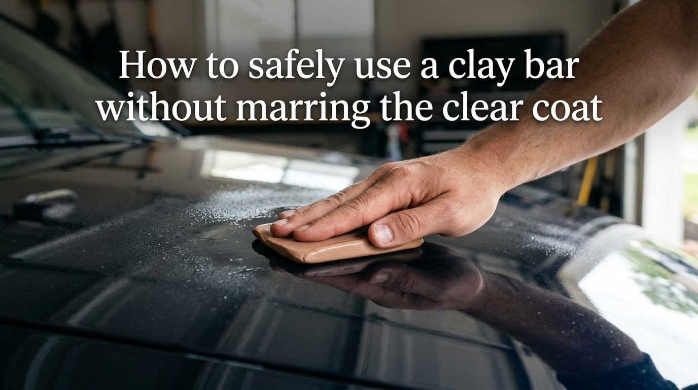 How to safely use a clay bar without marring the clear coat