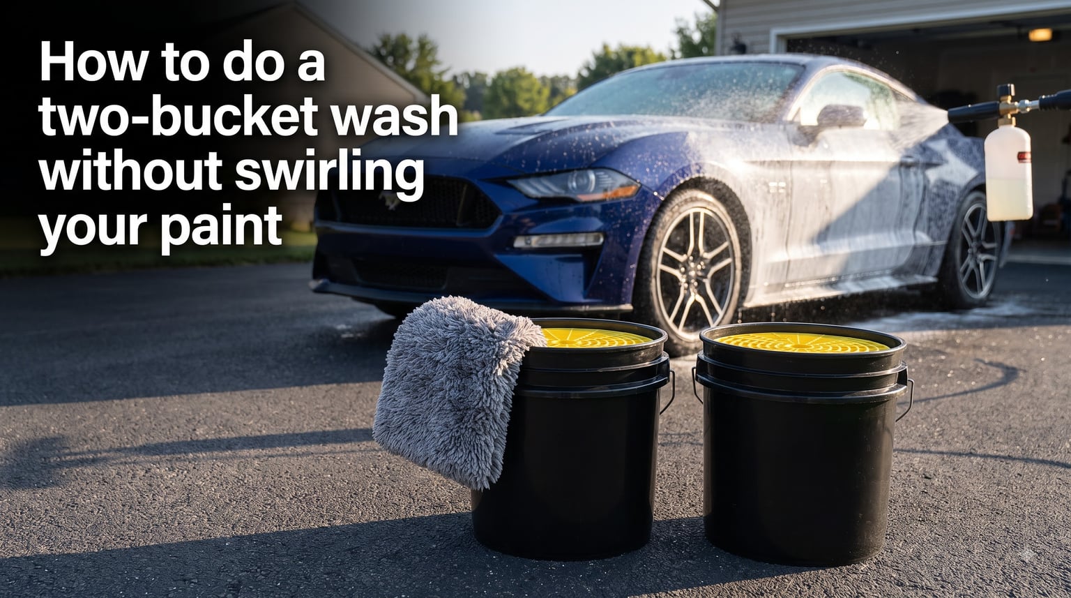 How to do a two-bucket wash without swirling your paint