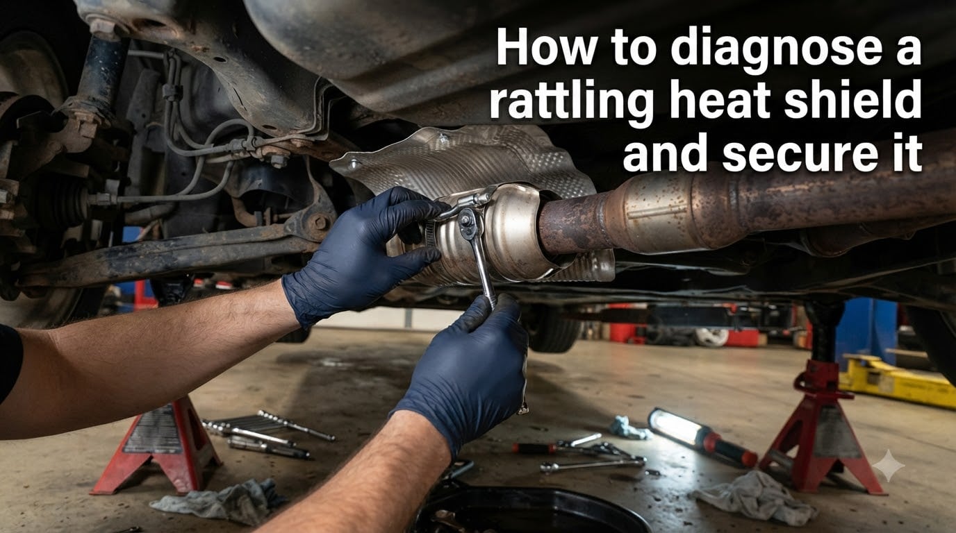 How to diagnose a rattling heat shield and secure it