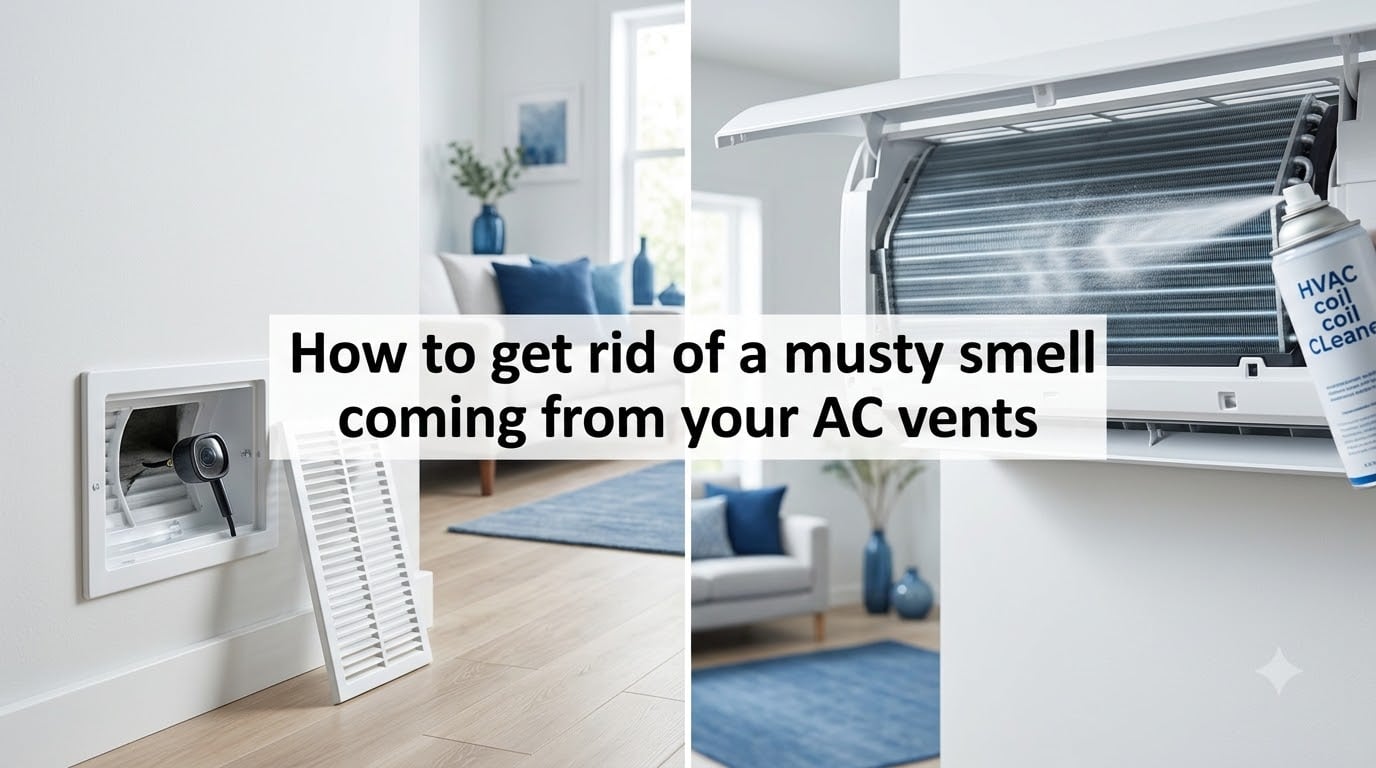 How to get rid of a musty smell coming from your AC vents