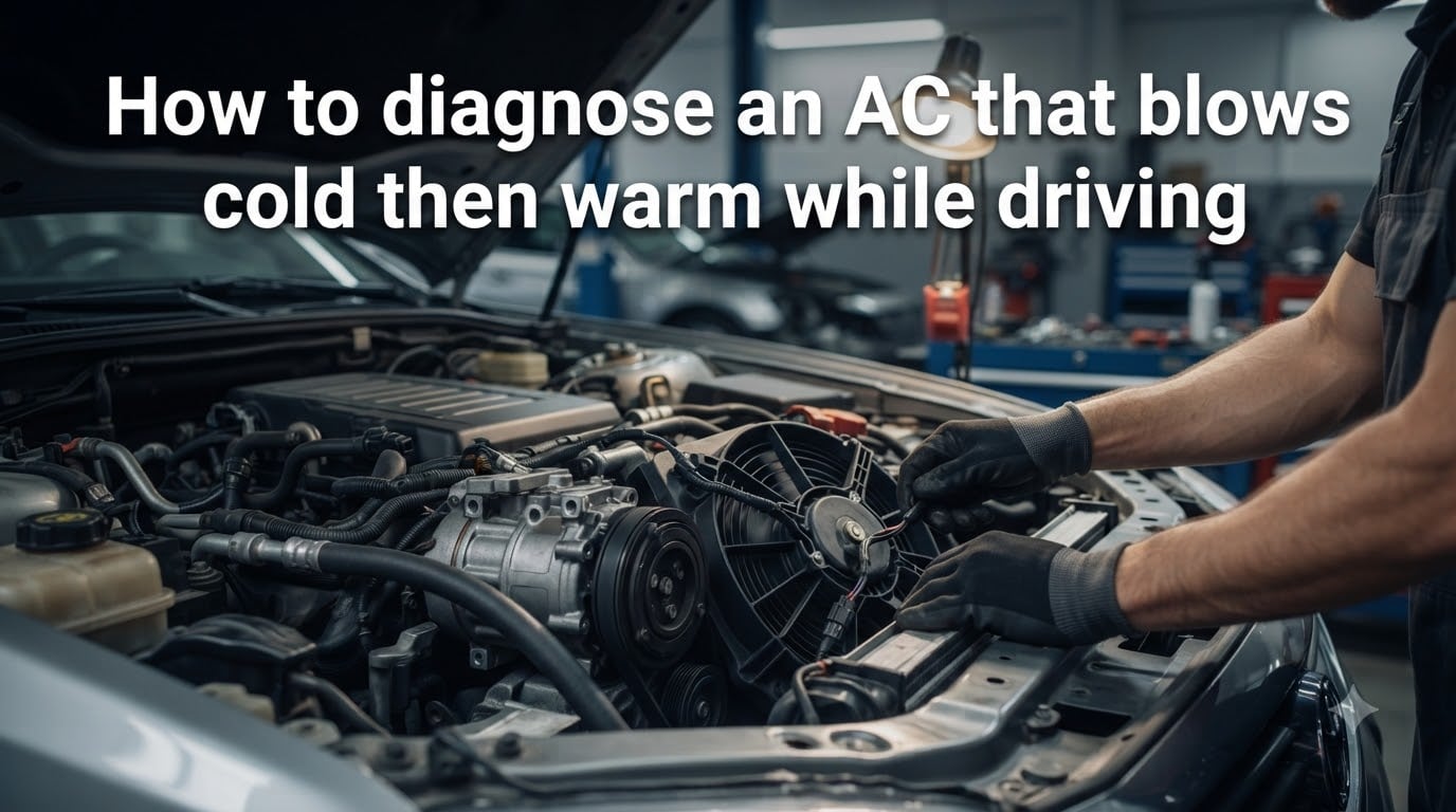 How to diagnose an AC that blows cold then warm while driving