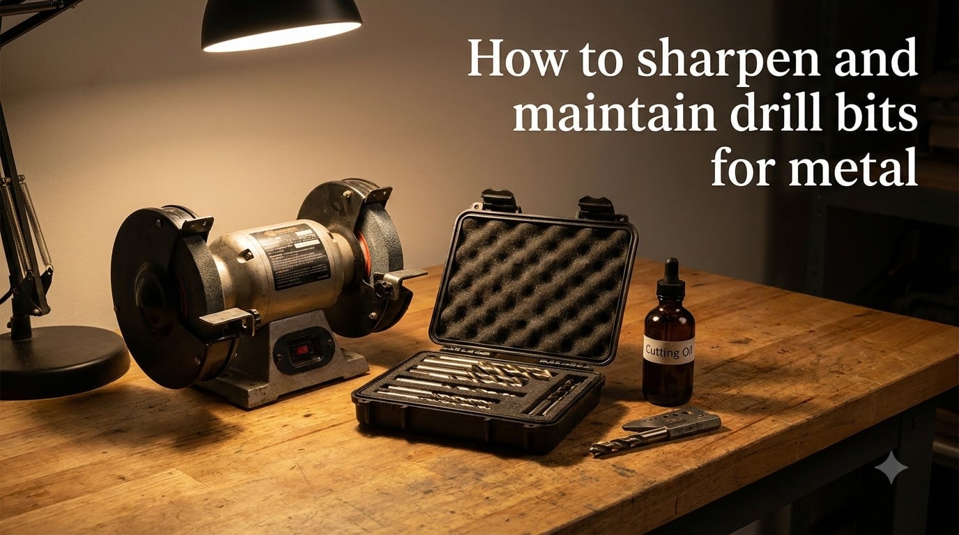 How to sharpen and maintain drill bits for metal