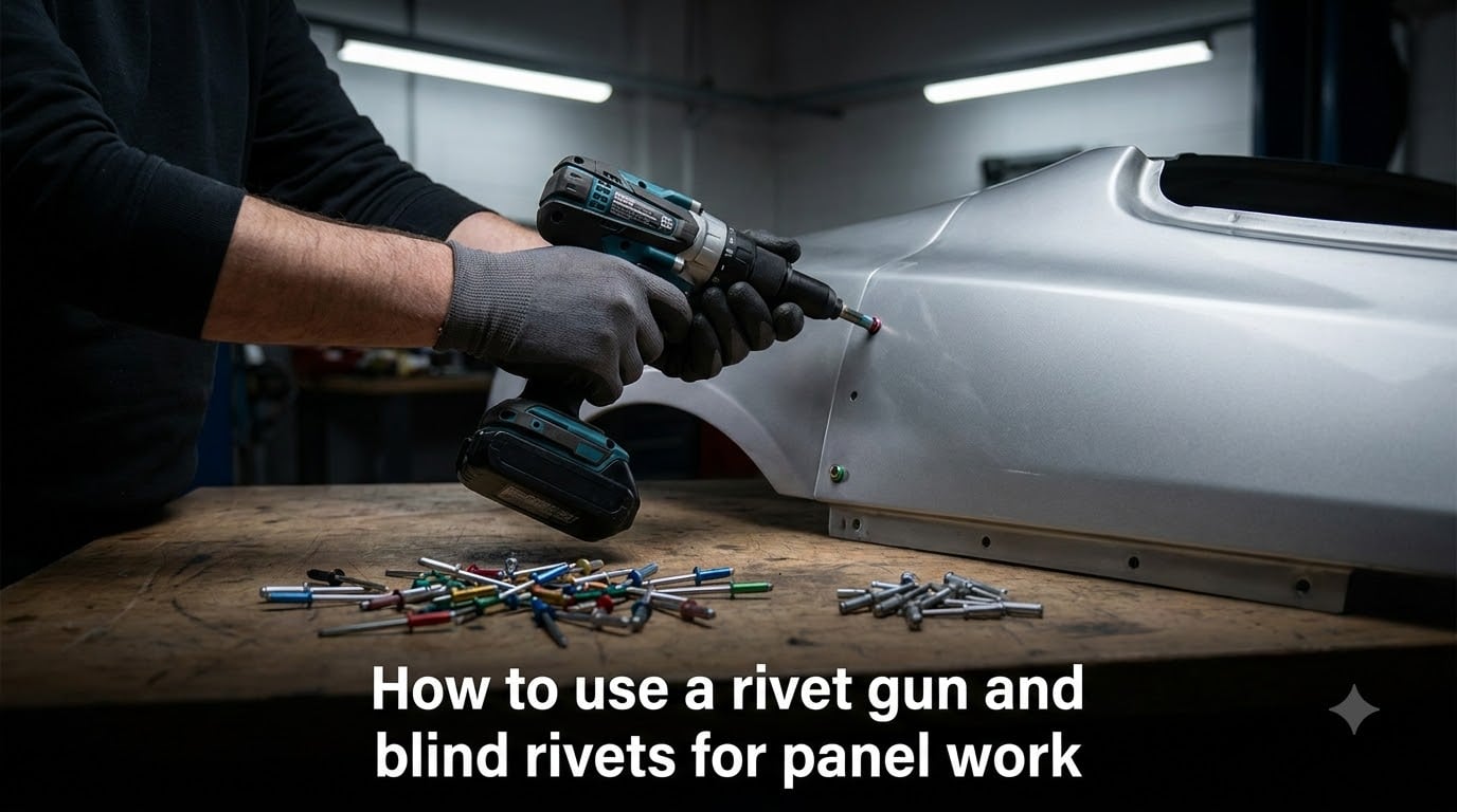 How to use a rivet gun and blind rivets for panel work