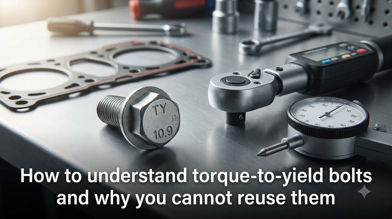 How to understand torque-to-yield bolts and why you cannot reuse them