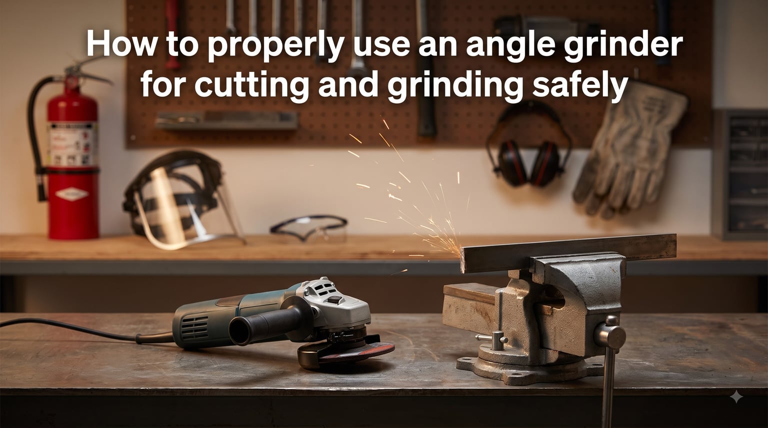 How to properly use an angle grinder for cutting and grinding safely