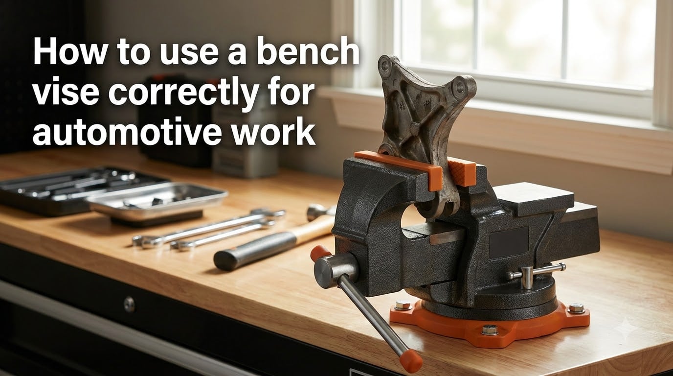How to use a bench vise correctly for automotive work