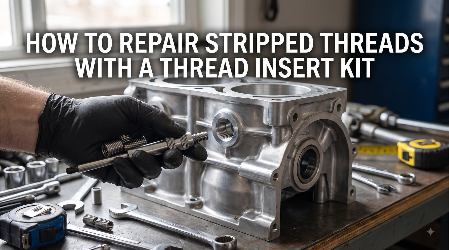 How to repair stripped threads with a thread insert kit