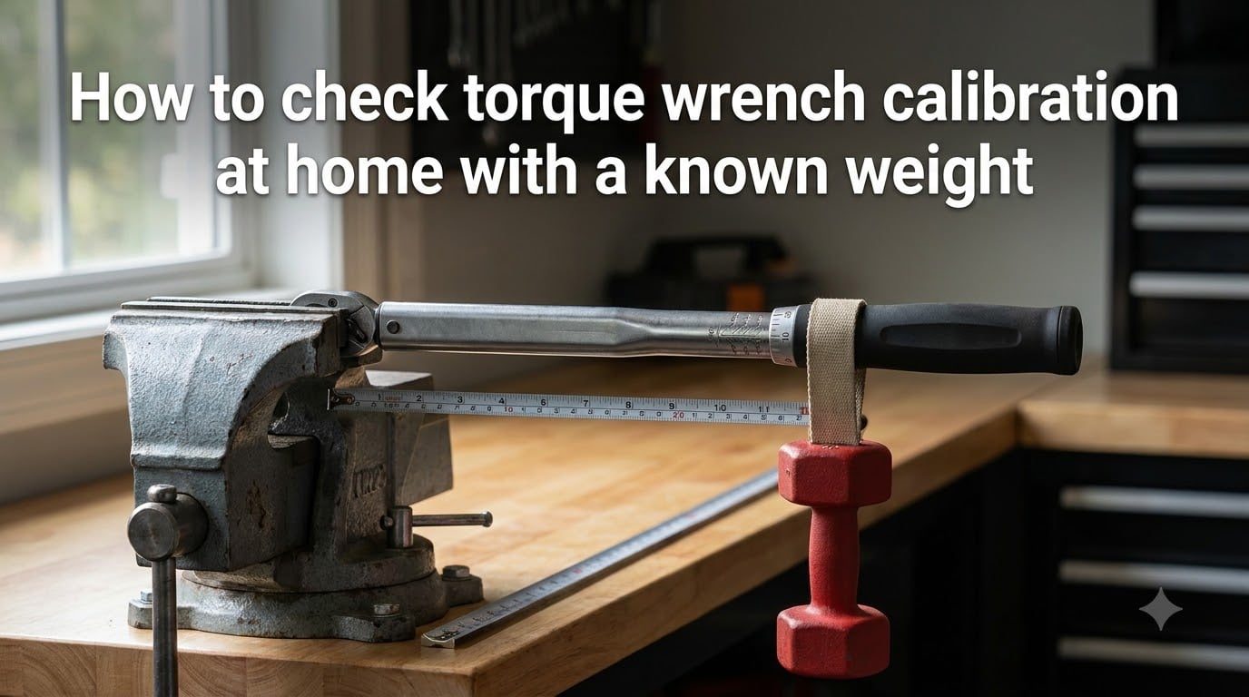 How to check torque wrench calibration at home with a known weight