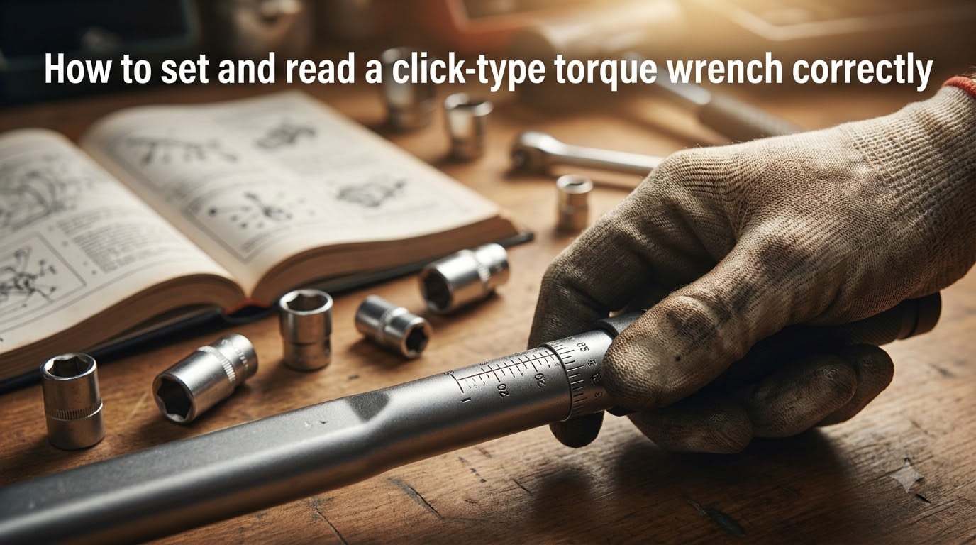 How to set and read a click-type torque wrench correctly