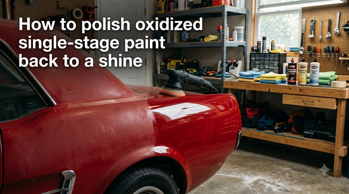 How to polish oxidized single-stage paint back to a shine