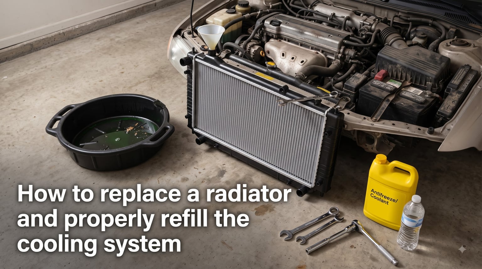How to replace a radiator and properly refill the cooling system