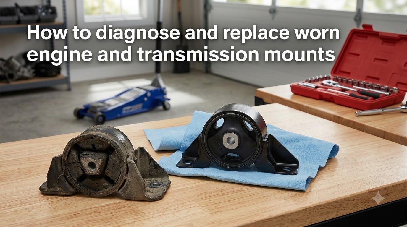 How to diagnose and replace worn engine and transmission mounts
