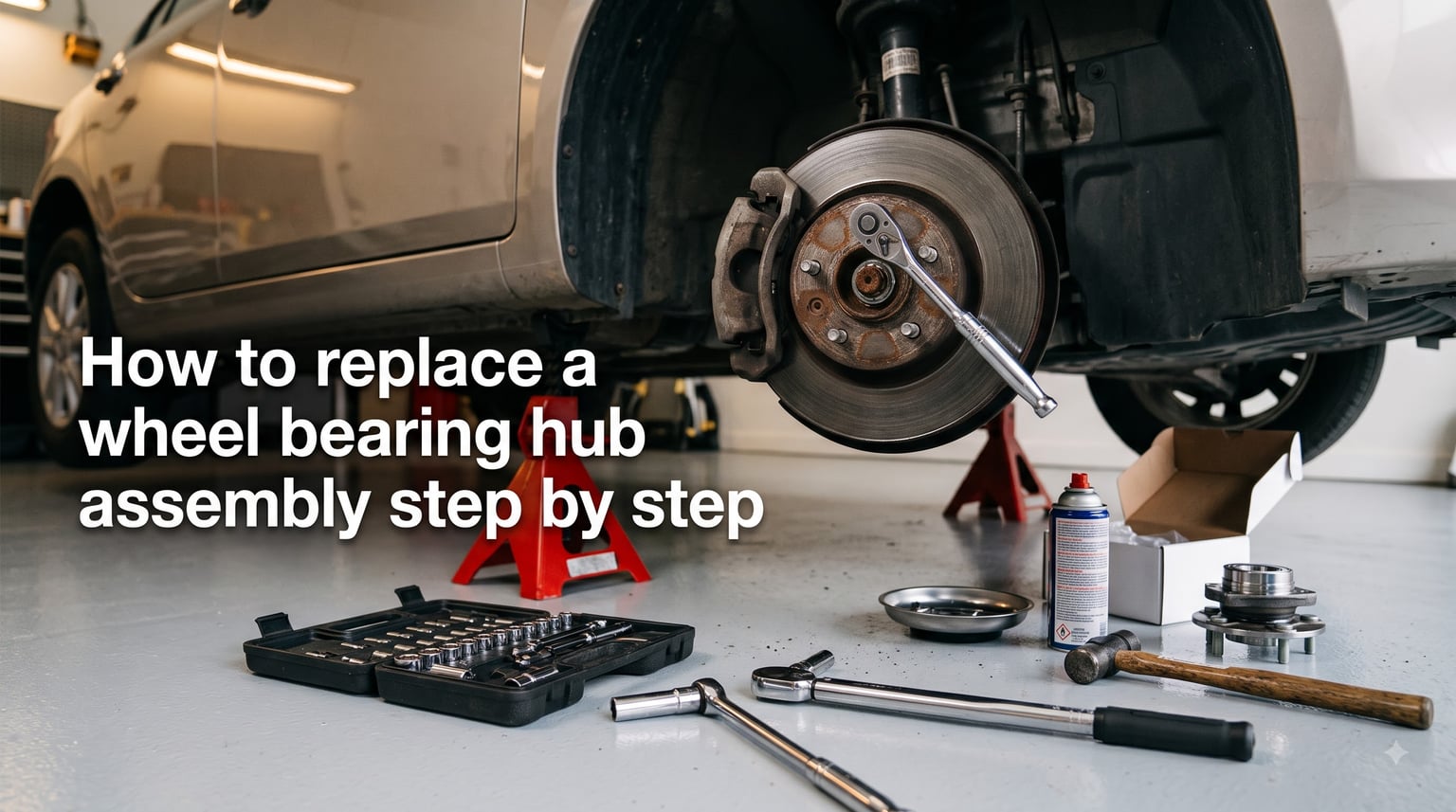 How to replace a wheel bearing hub assembly step by step