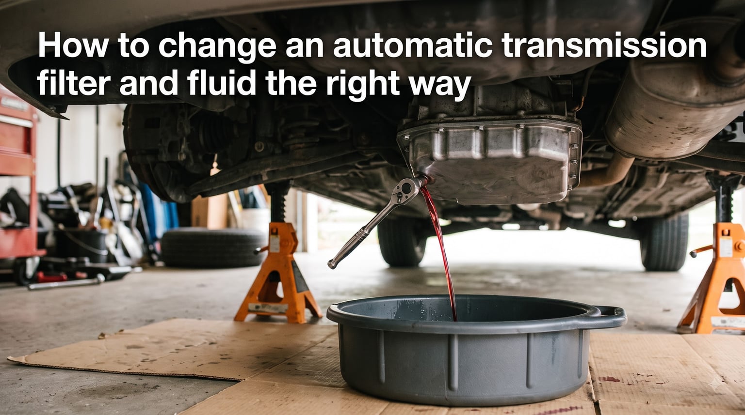 How to change an automatic transmission filter and fluid the right way