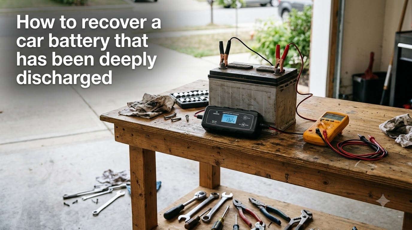 How to recover a car battery that has been deeply discharged