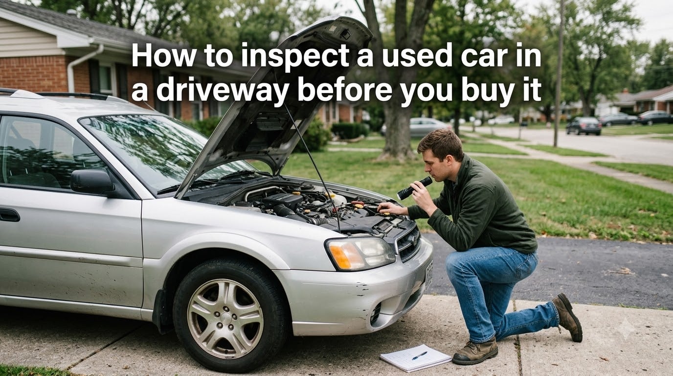 How to inspect a used car in a driveway before you buy it