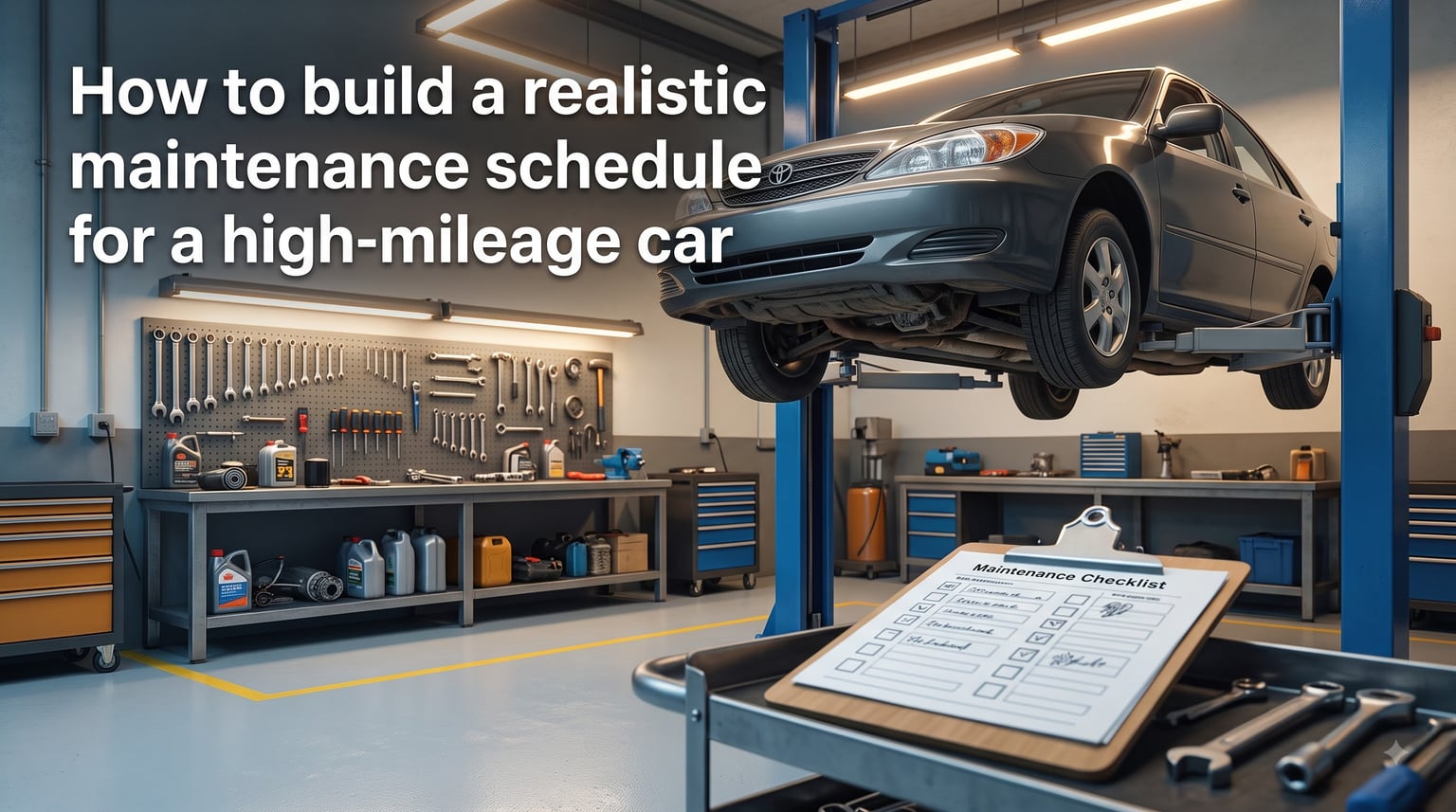 How to build a realistic maintenance schedule for a high-mileage car