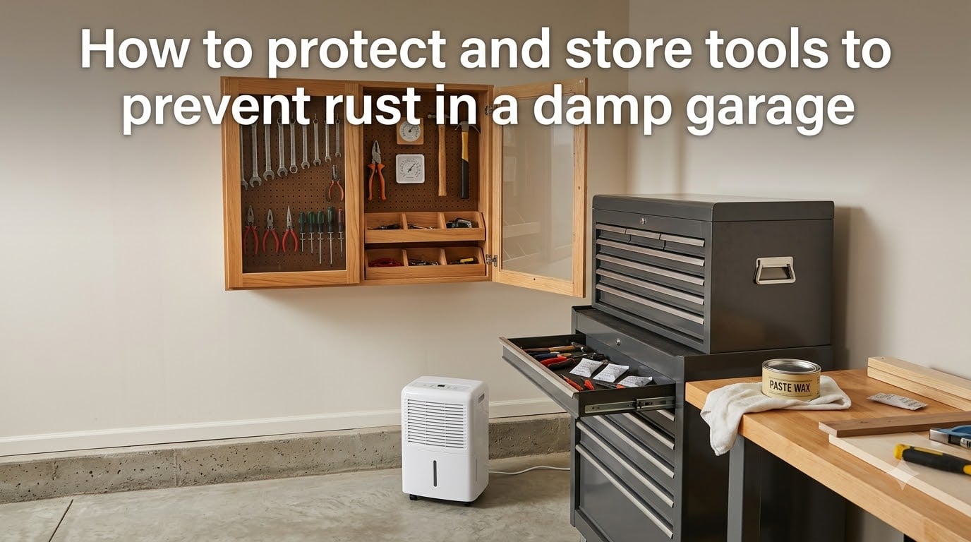 How to protect and store tools to prevent rust in a damp garage
