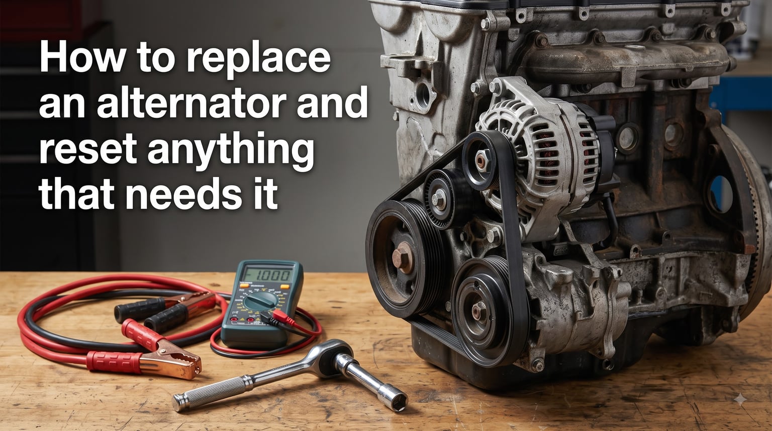 How to replace an alternator and reset anything that needs it