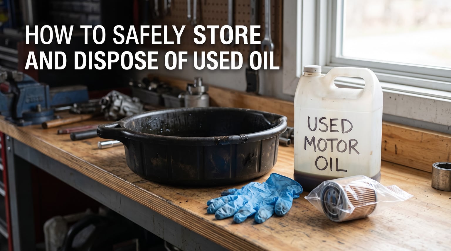 How to safely store and dispose of used oil