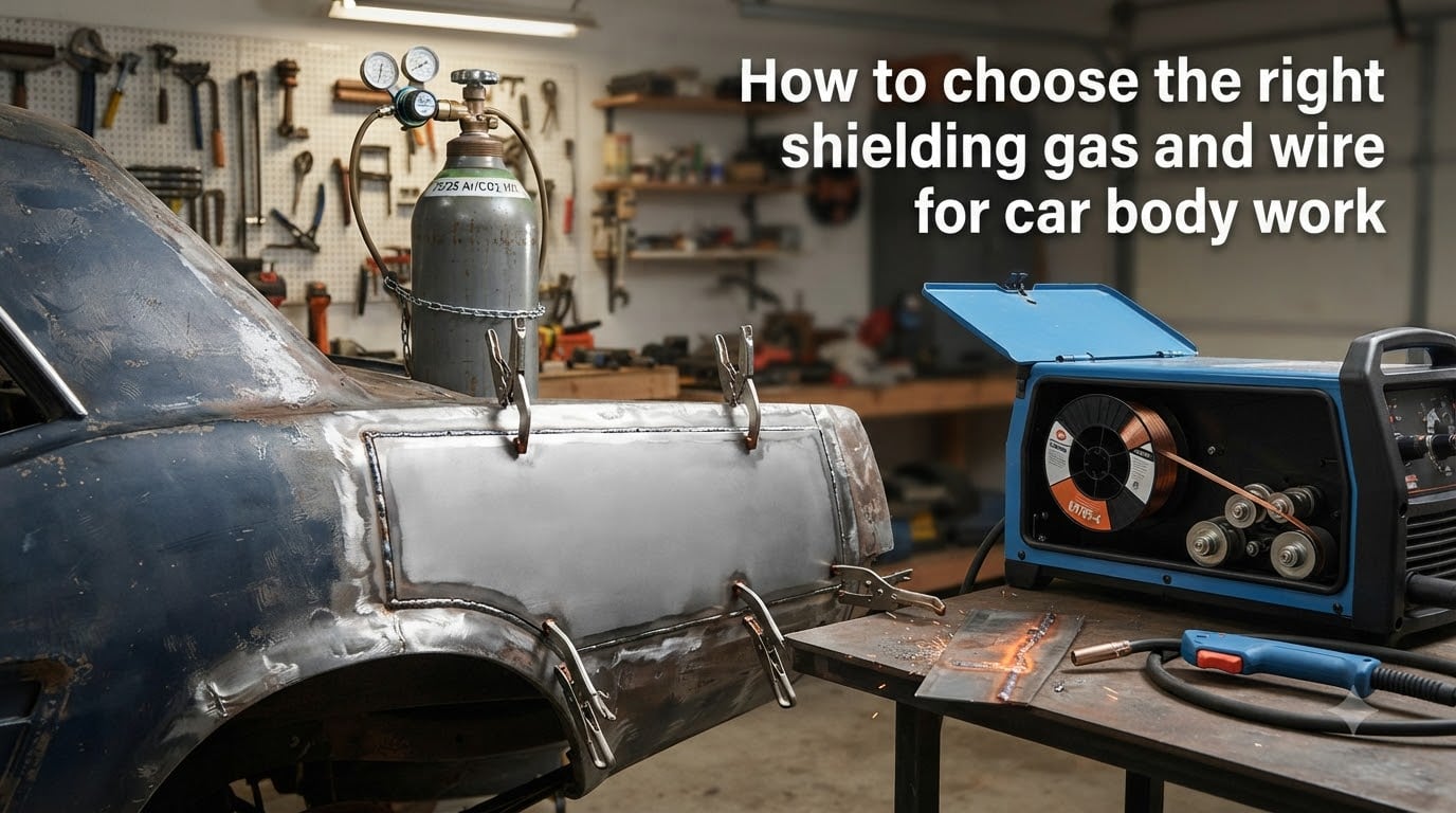 How to choose the right shielding gas and wire for car body work