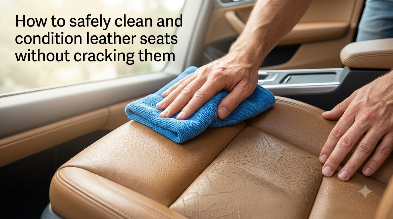 How to safely clean and condition leather seats without cracking them