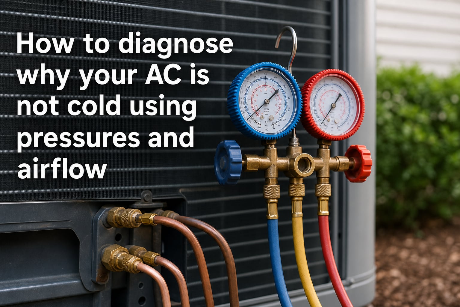 How to diagnose why your AC is not cold using pressures and airflow