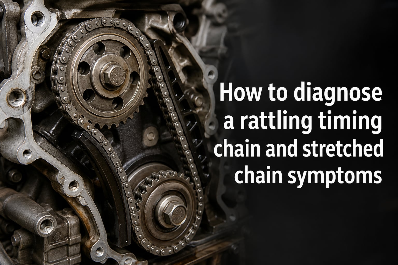 How to diagnose a rattling timing chain and stretched chain symptoms