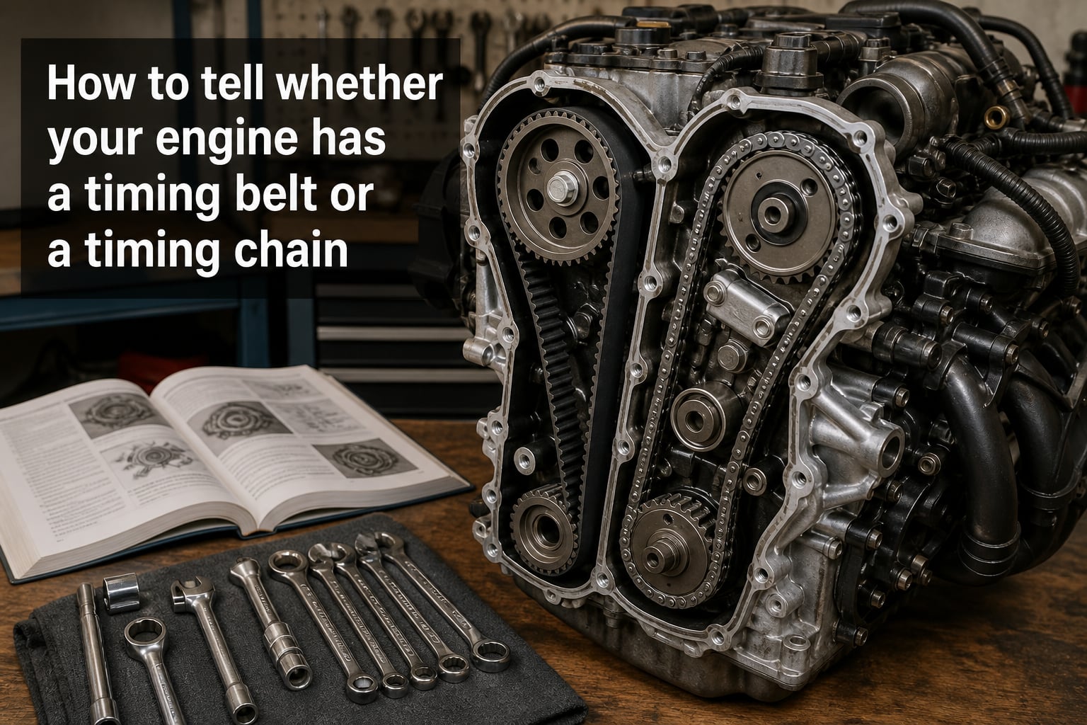 How to tell whether your engine has a timing belt or a timing chain