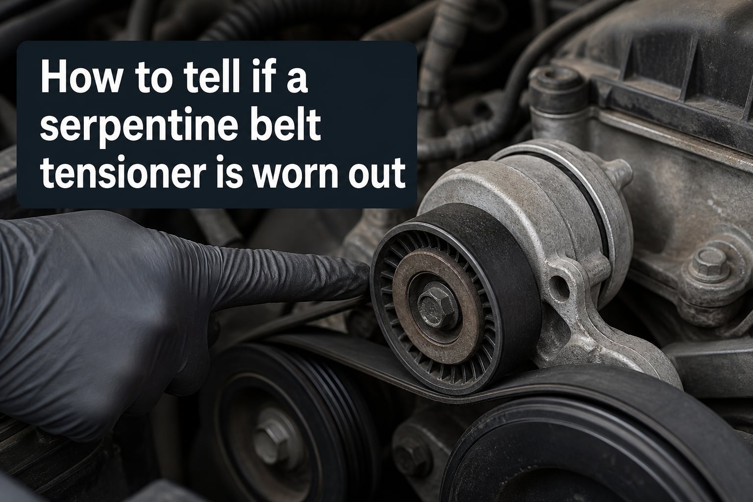 How to tell if a serpentine belt tensioner is worn out