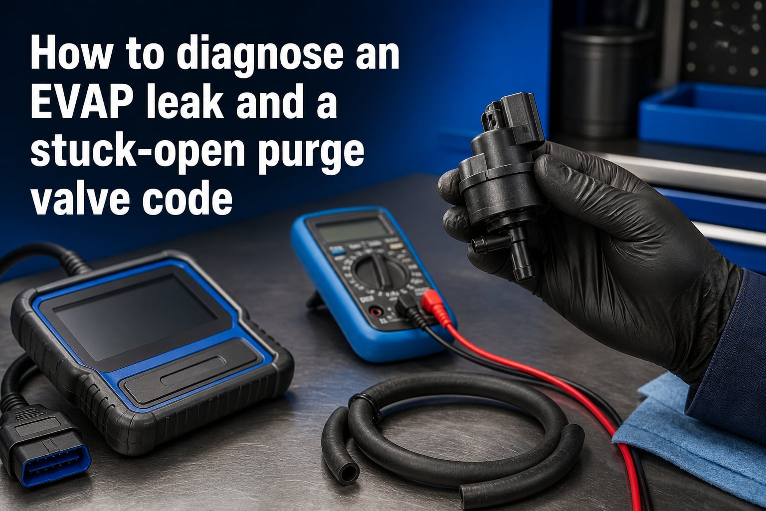 How to diagnose an EVAP leak and a stuck-open purge valve code
