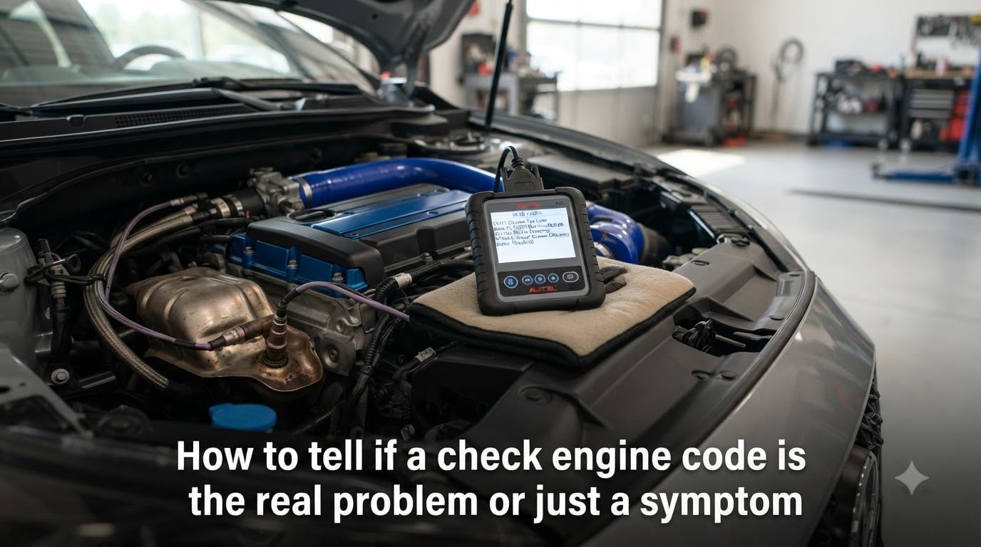 How to tell if a check engine code is the real problem or just a symptom