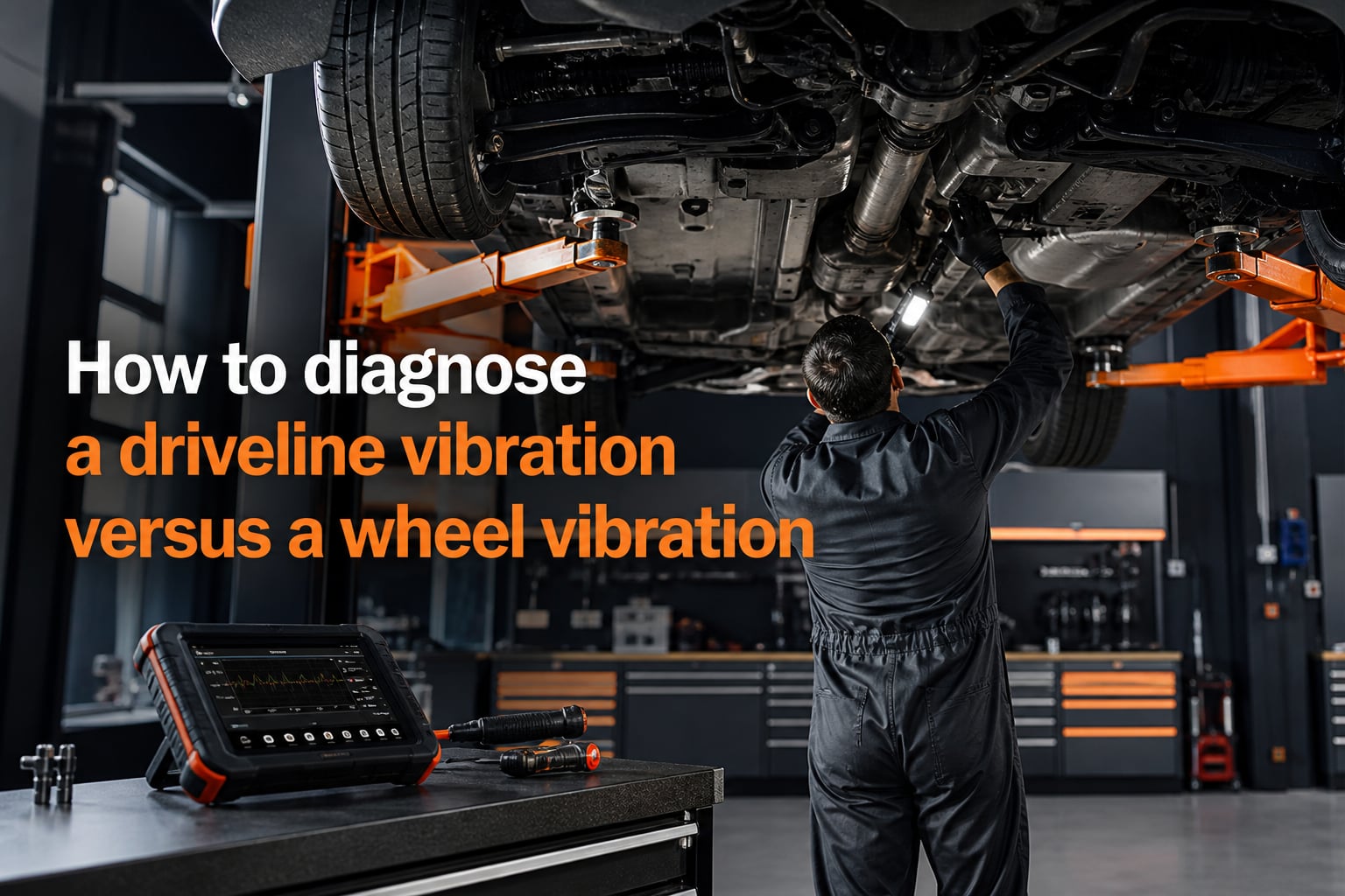 How to diagnose a driveline vibration versus a wheel vibration