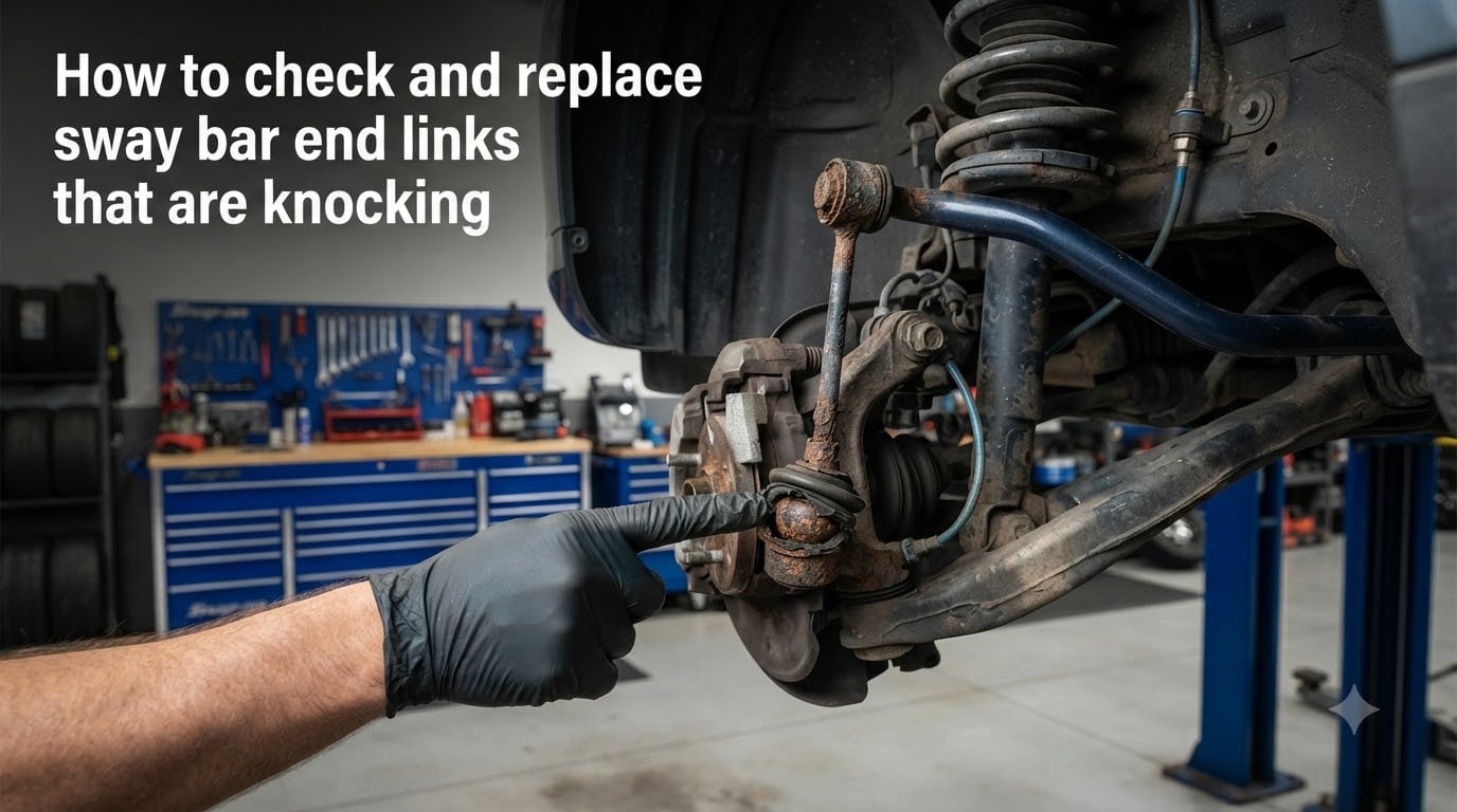 How to check and replace sway bar end links that are knocking