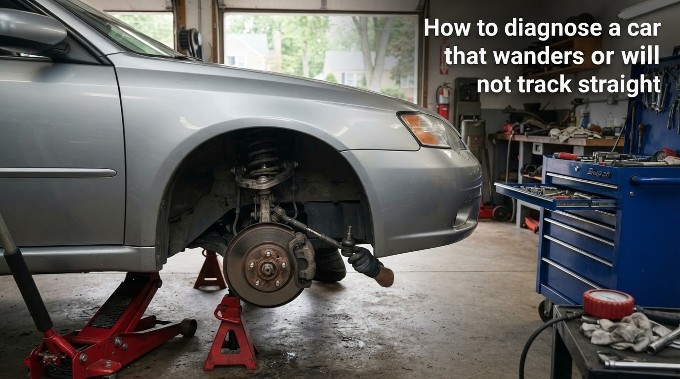 How to diagnose a car that wanders or will not track straight