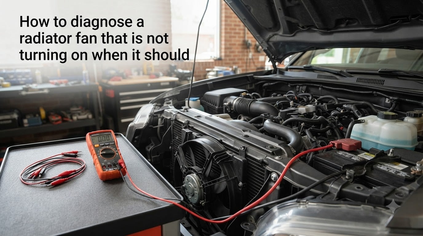 How to diagnose a radiator fan that is not turning on when it should
