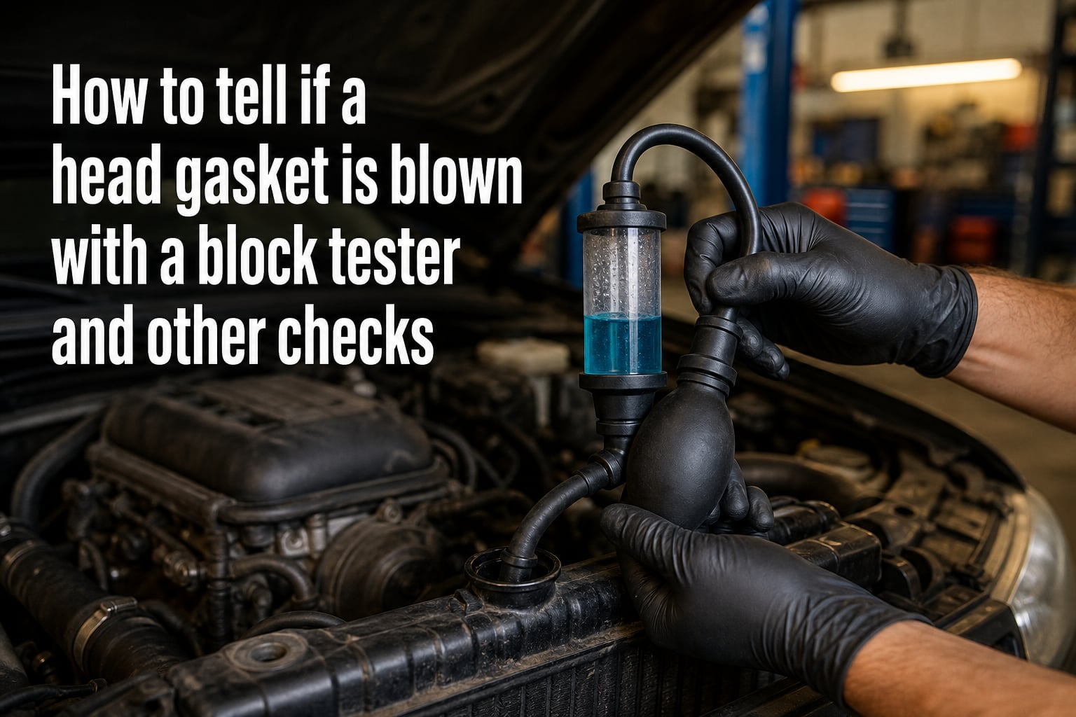 How to tell if a head gasket is blown with a block tester and other checks