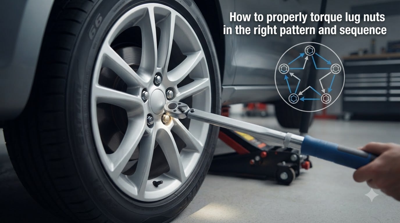 How to properly torque lug nuts in the right pattern and sequence