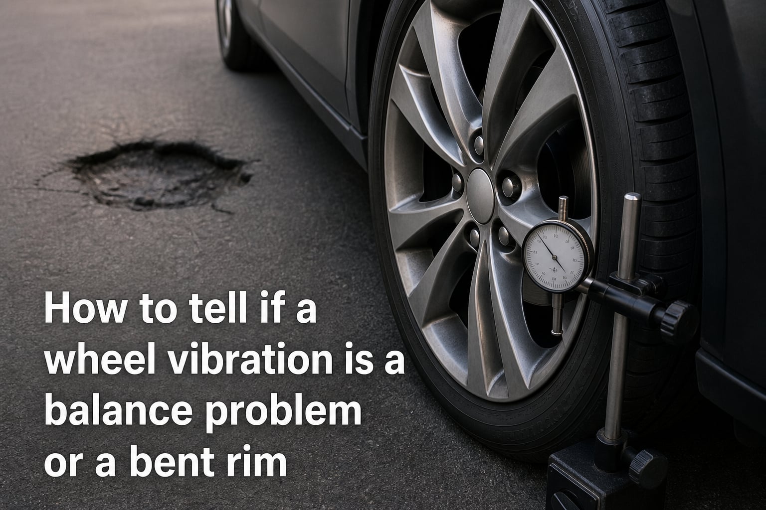 How to tell if a wheel vibration is a balance problem or a bent rim