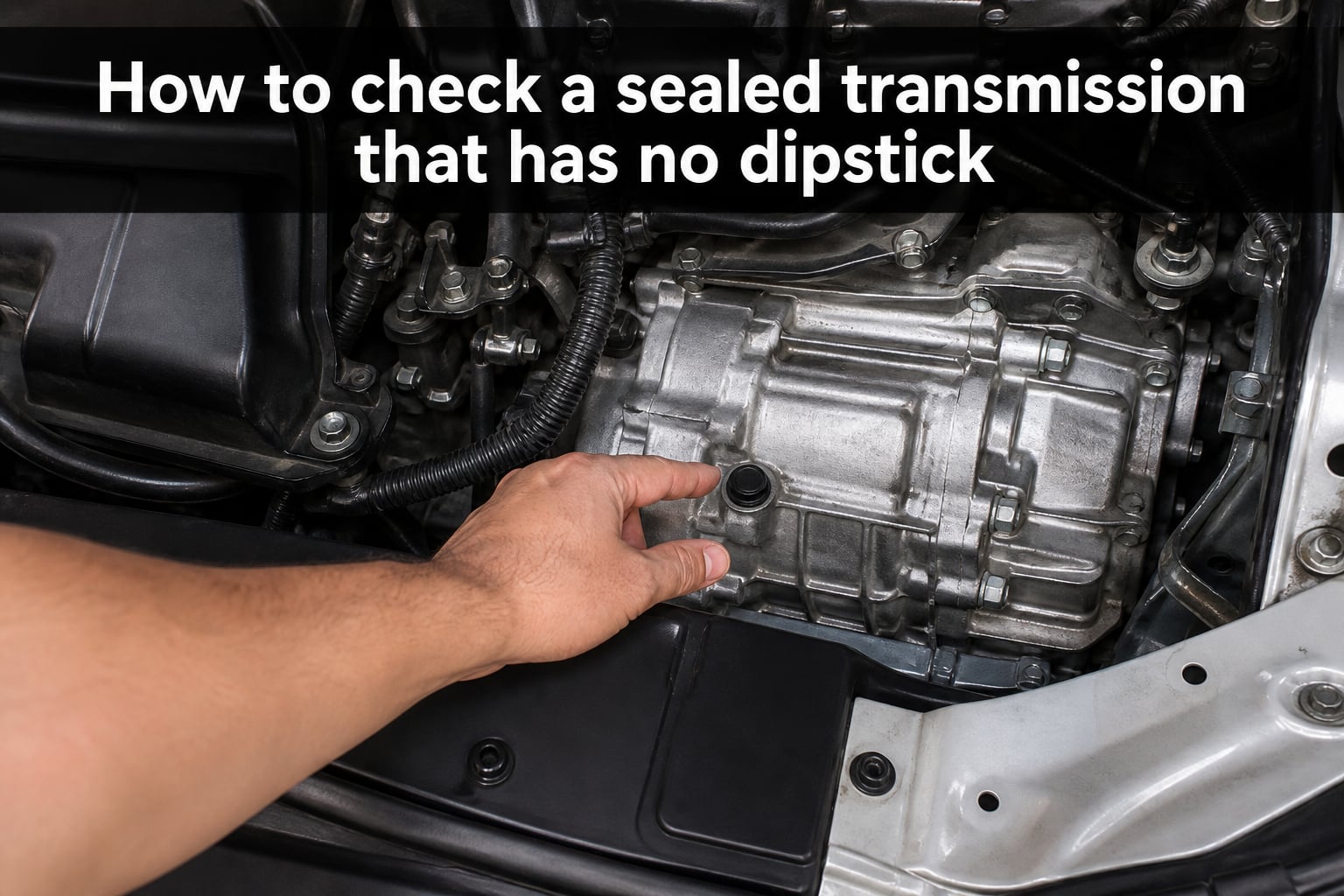 How to check a sealed transmission that has no dipstick