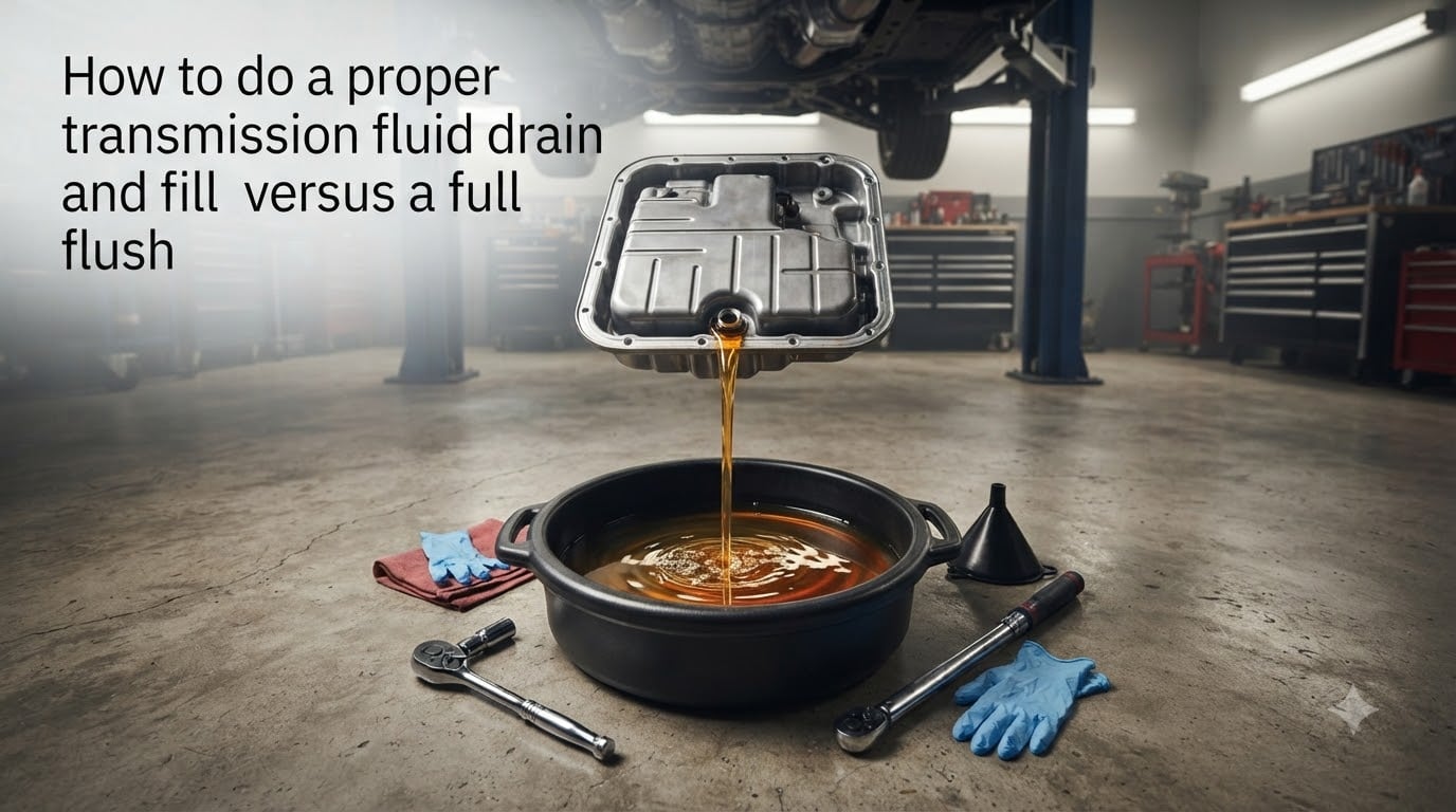 How to do a proper transmission fluid drain and fill versus a full flush